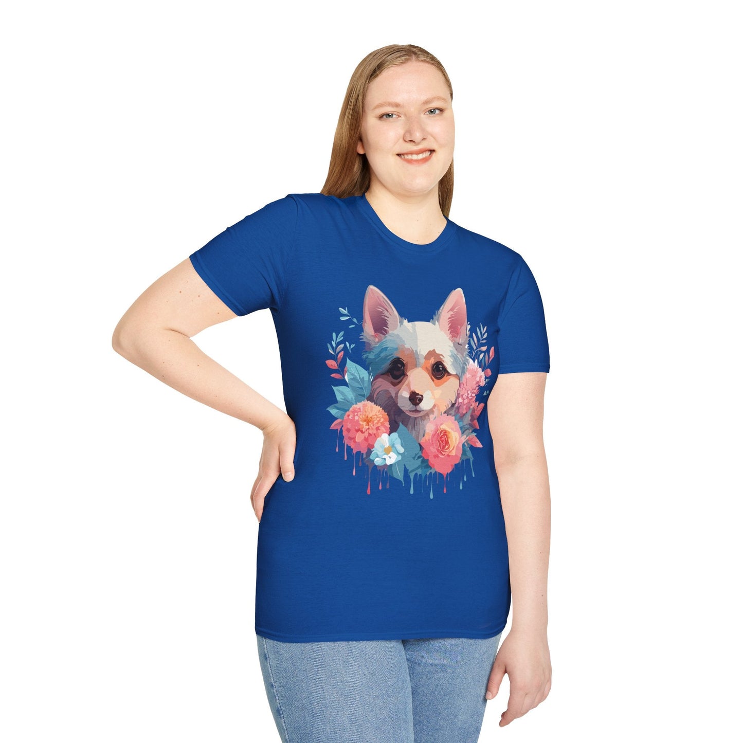 Dog Shirt Unisex Animal Print Tee With Cute Dog Designs And Comfort