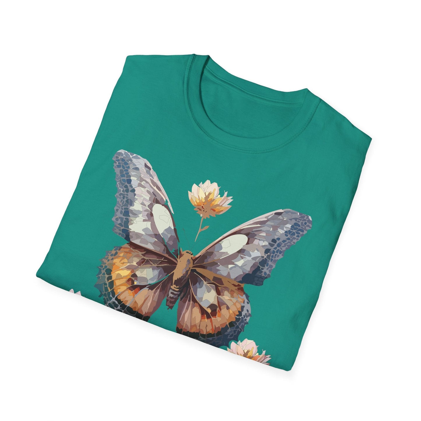 Butterfly Shirt Unisex Monarch Butterfly Tee Gildan Softstyle 64000 Ring Spun Cotton