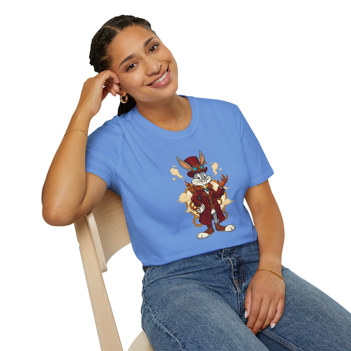 Bugs Bunny Shirt Cartoon T Shirt Unisex Gildan Softstyle 64000 Cotton Tee For Animation Fans