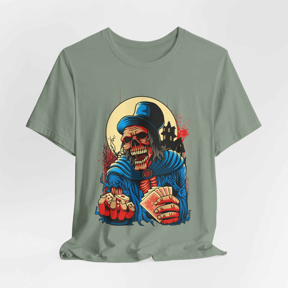 Skull Graphic Design Tee, Skull Shirt, Vintage Tees, Art Design T-Shirt, Graphic Tee, Art Shirts - 1