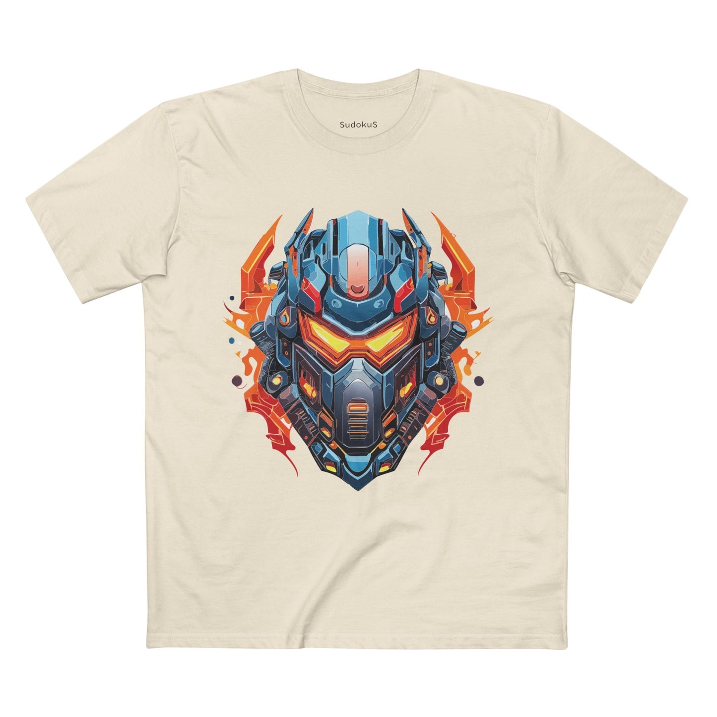 Cyborg Robot Graphic Unisex 100 Cotton Staple Tee 16