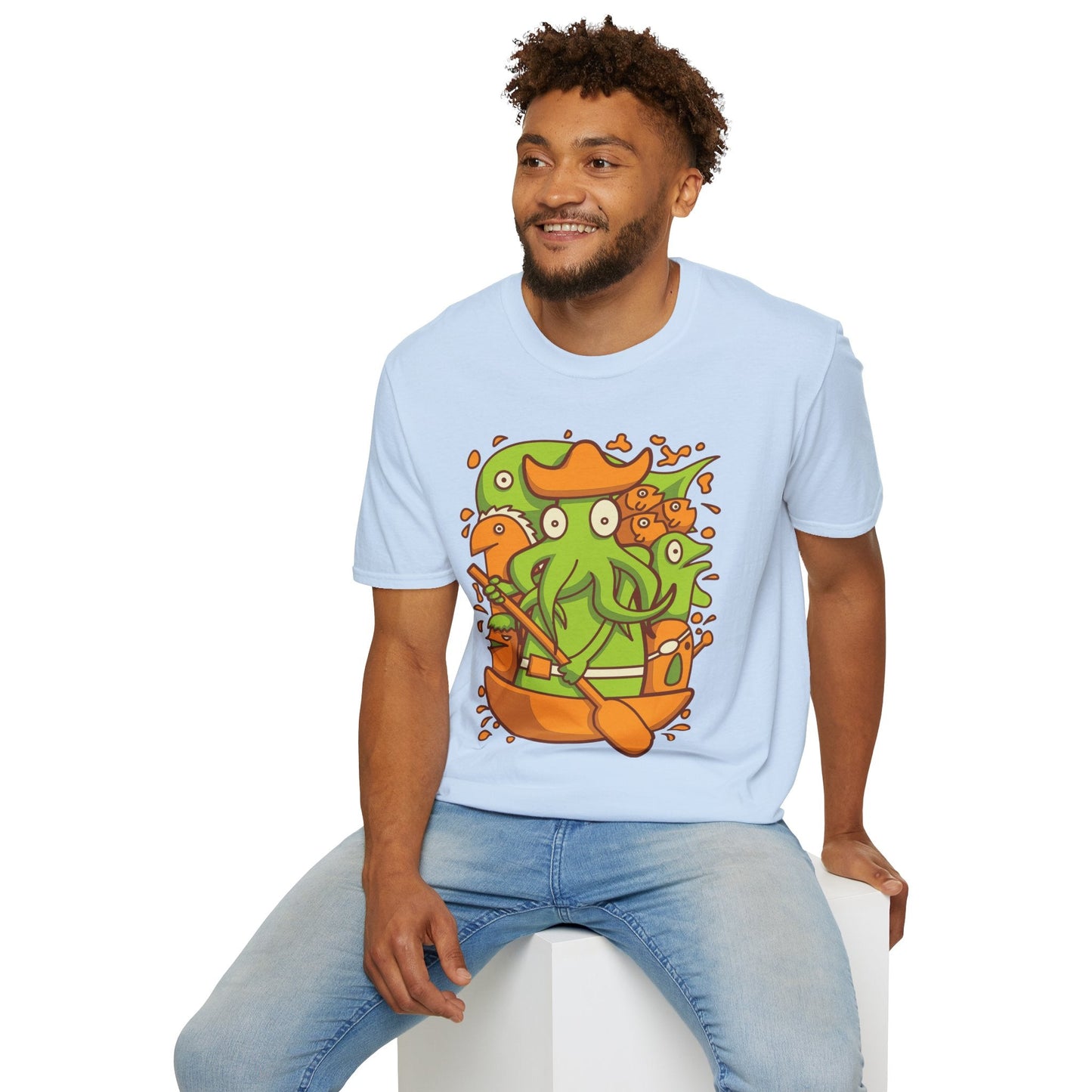 Cartoon T Shirt Animation T Shirt Funny Tee Shirt Unisex Gildan Softstyle Cotton 64000
