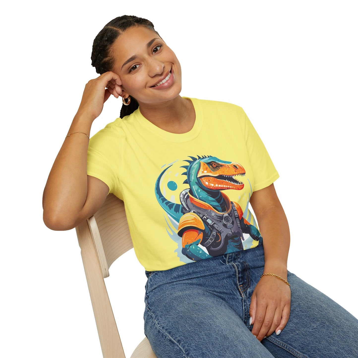 Alien Graphic Unisex Cotton Softstyle UFO Artwork Tee 10