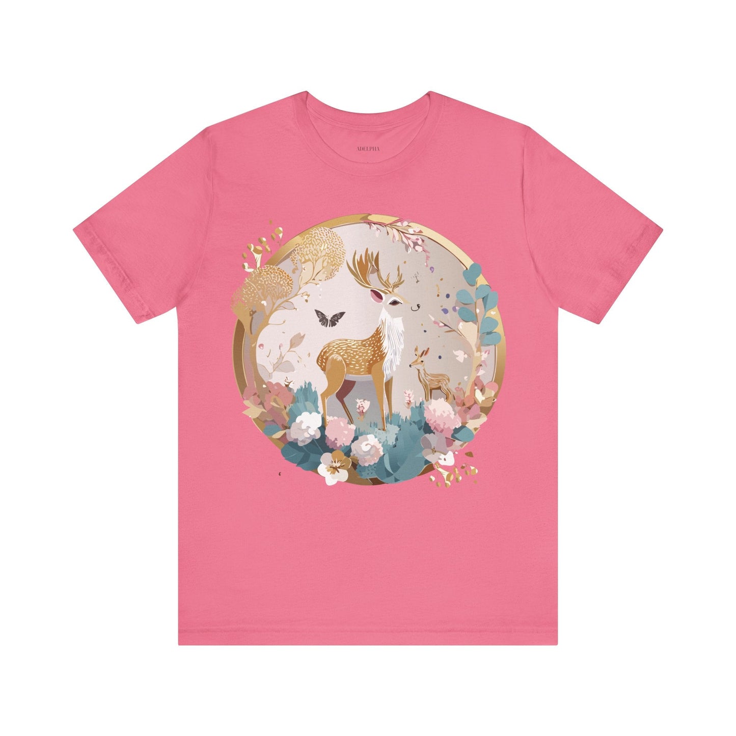 Medallion Graphic Unisex 100 Cotton Vintage Animal Medal Artwork Tee 13