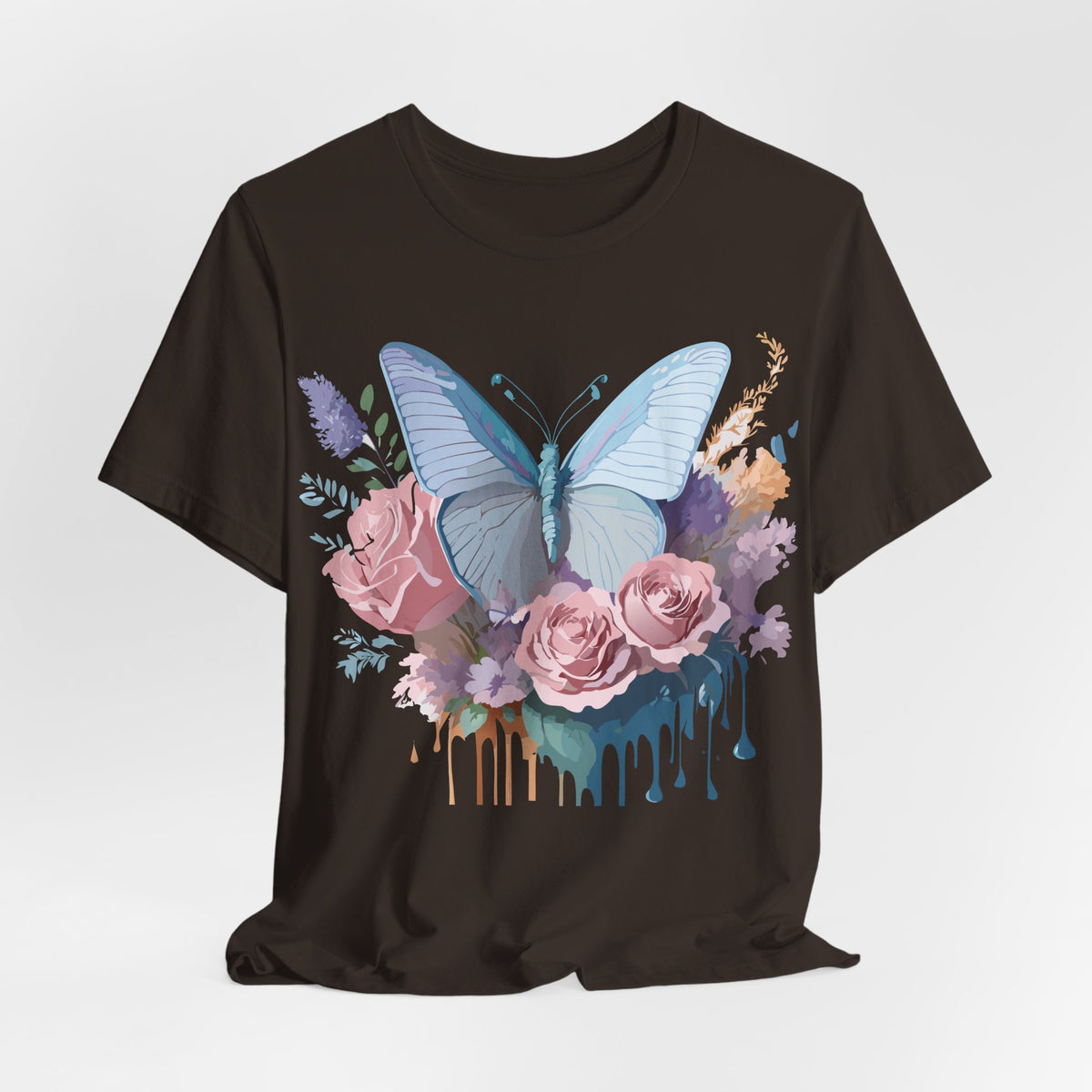 Butterfly Graphic Unisex Cotton Bella+Canvas Tee with Art Design n46