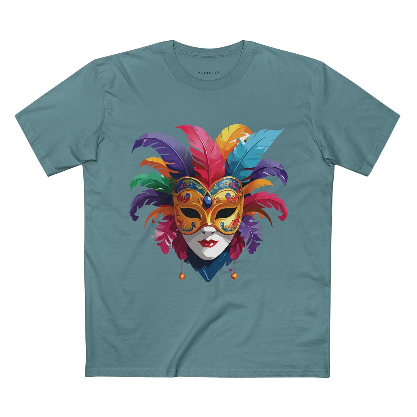 Mask Graphic Unisex 100 Cotton Staple Tee 14