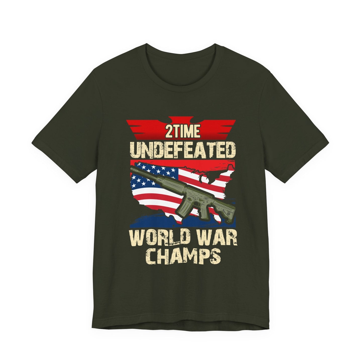 Army Veteran Patriotic Graphic Design Unisex Cotton T-Shirt v15