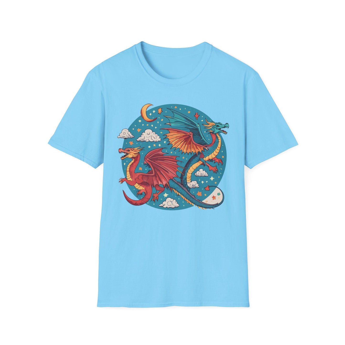 Dragon Graphic Unisex 100 Cotton Tee with Animal Artwork Design 16
