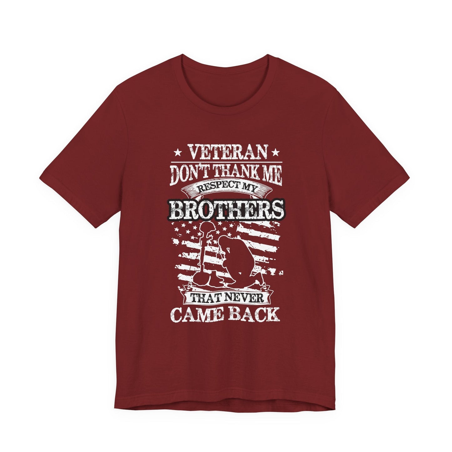 Army Veteran Patriotic Graphic Design Unisex Cotton T-Shirt v60
