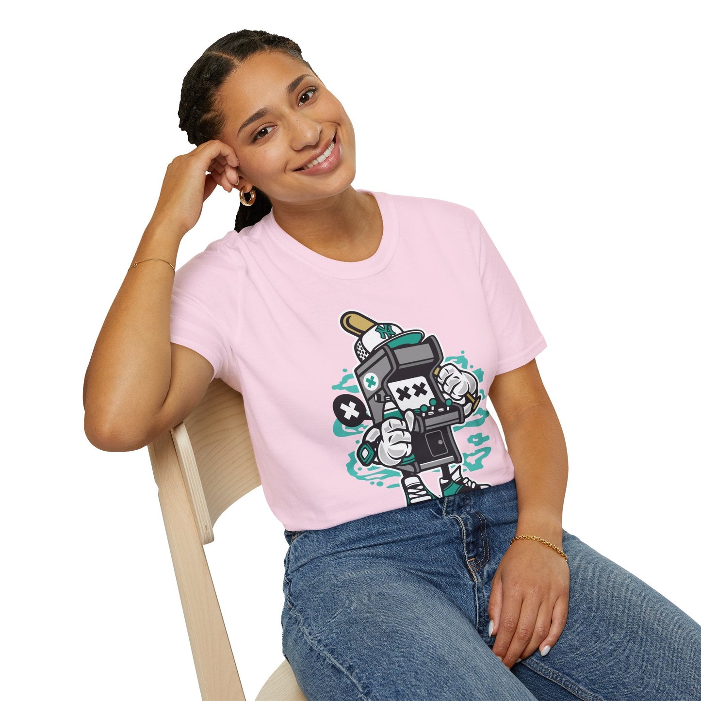 Unisex Gildan Softstyle Cartoon T Shirt Animation Design Funny Tee Ring Spun Cotton