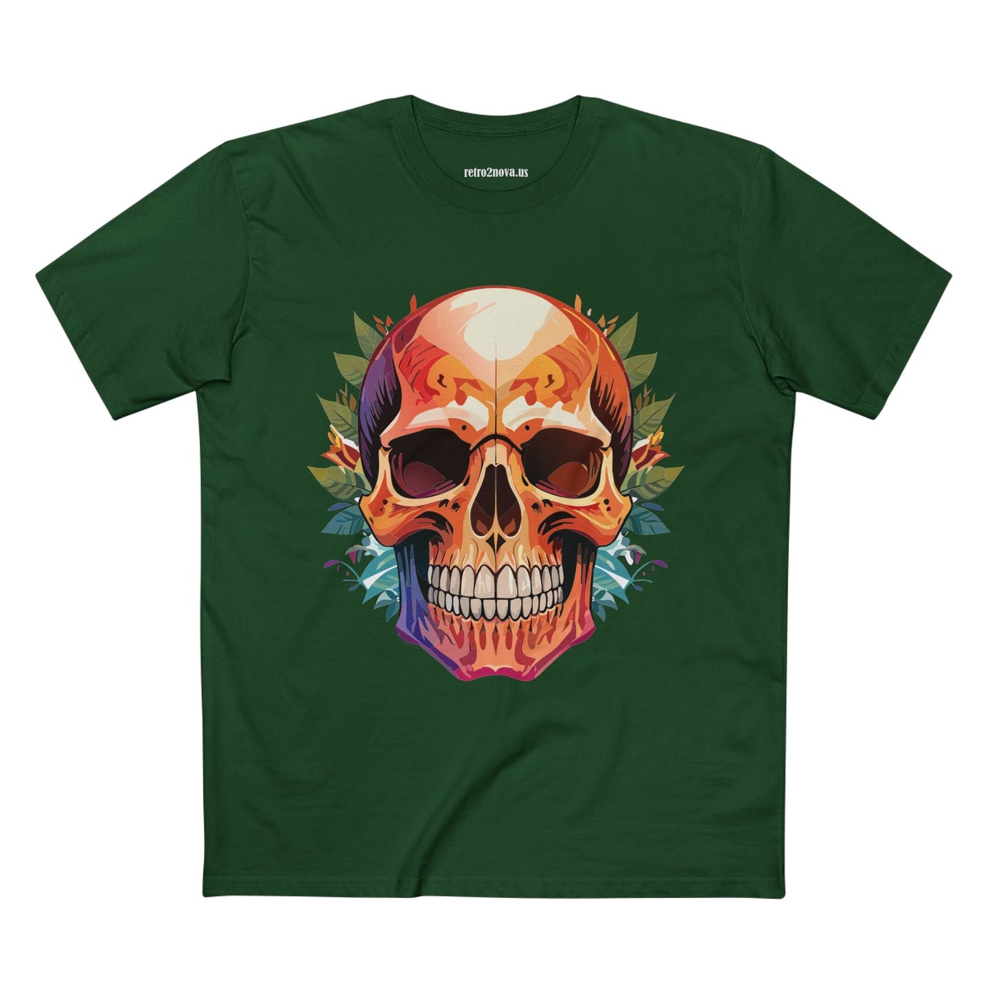 Skull Shirt And Skeleton Shirt Unisex Premium Cotton Tee Original Art Design Retro2Nova