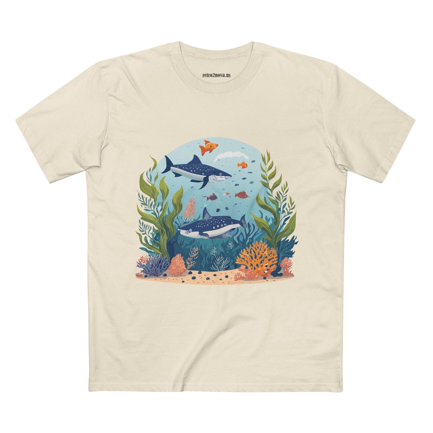 Ocean Shirt Ocean Pacific Inspired Tee OP 5 Unisex Premium Cotton Art Tee Retro2Nova Art Design