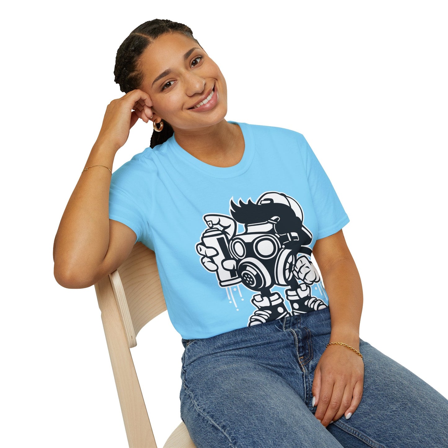 Cartoon T Shirt Unisex Animation Tee Funny Art Design Gildan Softstyle 64000 Ring Spun Cotton