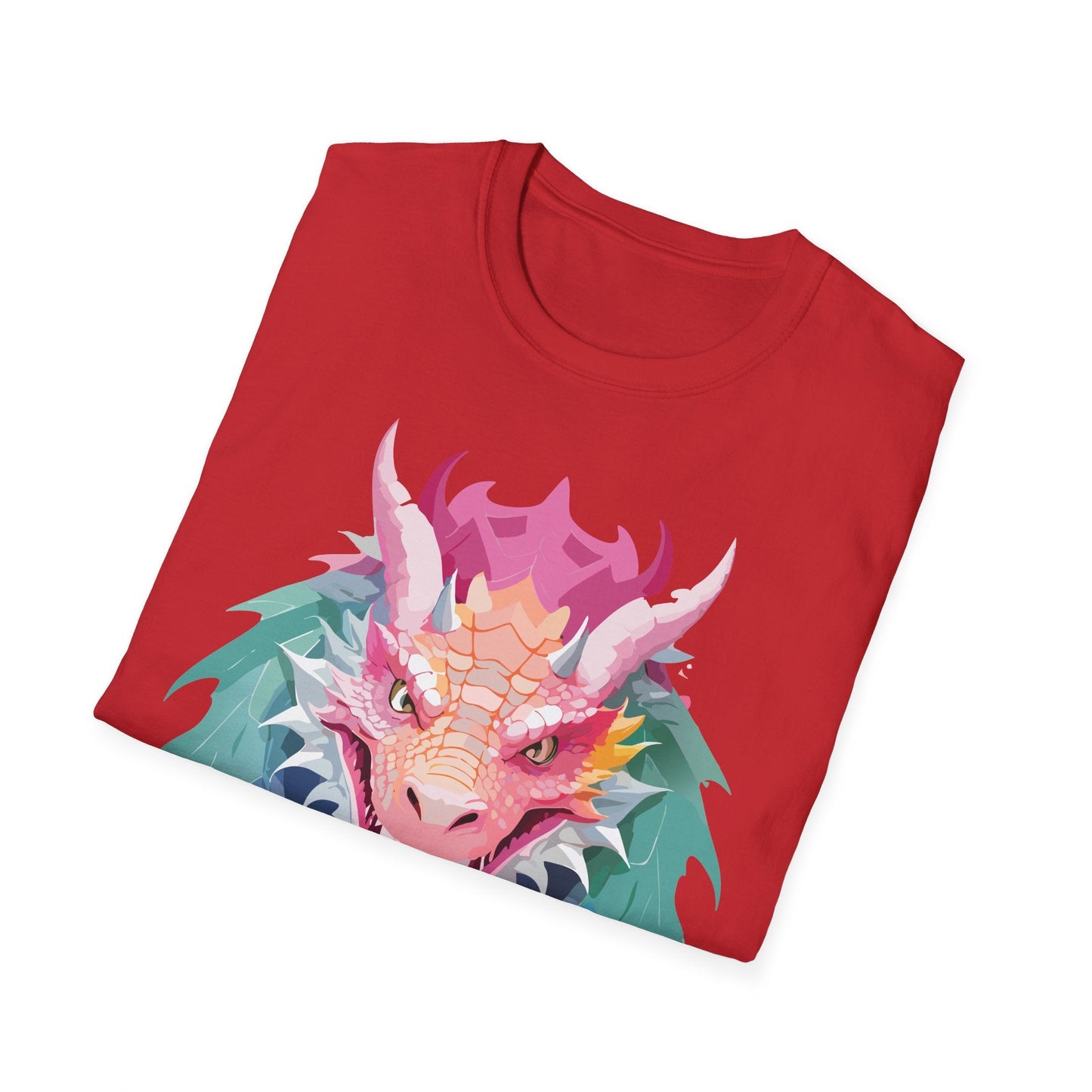 Dragon Graphic Unisex Cotton Softstyle Art Design Tee With Animals 28