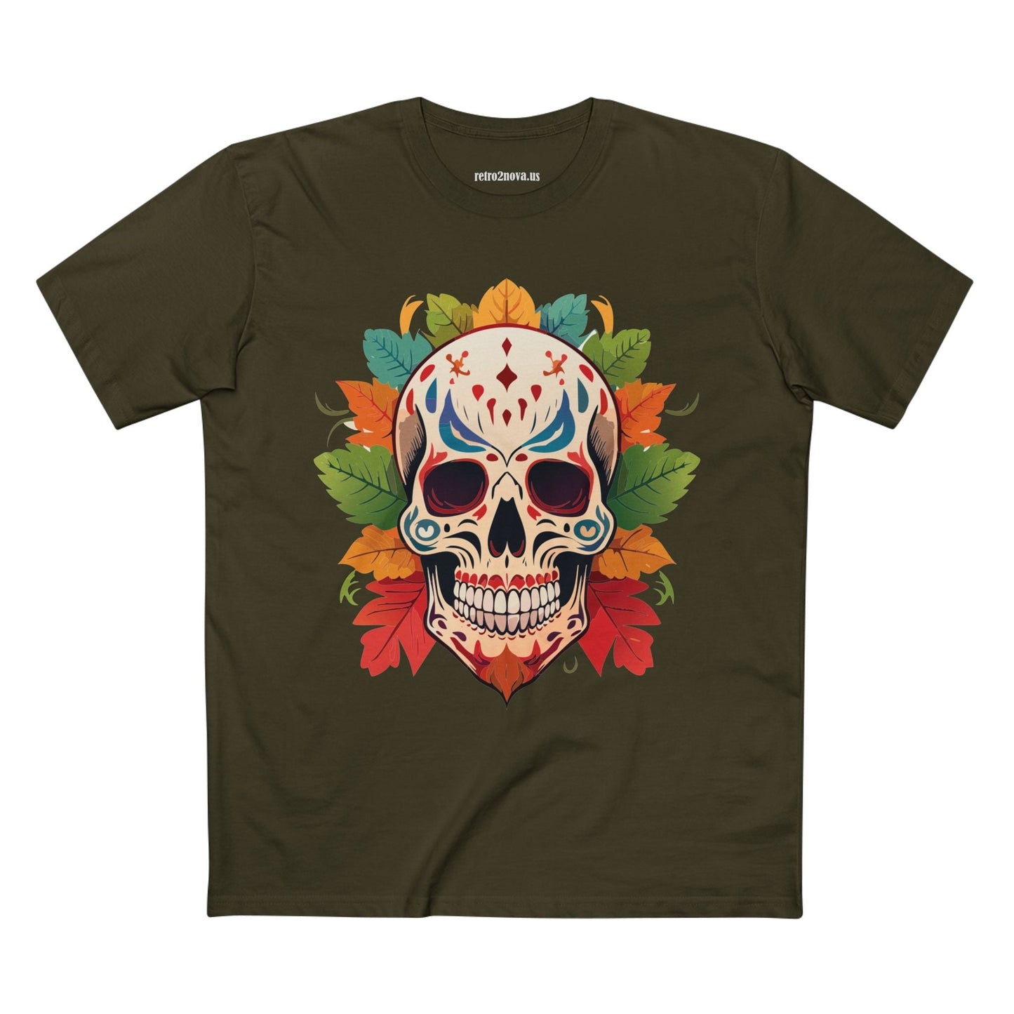 Skull Shirt Skeleton Tee SS-12 Unisex Premium Cotton Original Art Design Retro2Nova