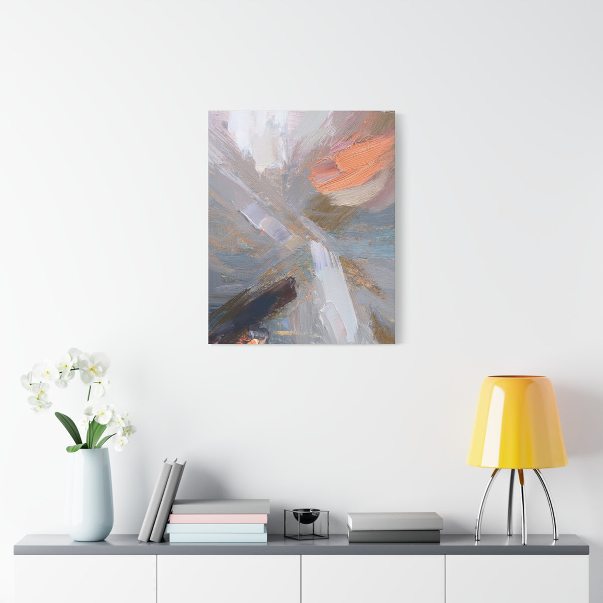 Abstract Pastel Painting Print Canvas 20x24,20x30,24x30 24x32,24x36,30x40 32x48,36x48,40x60 Pine-Wood Inner Frame ABS-89