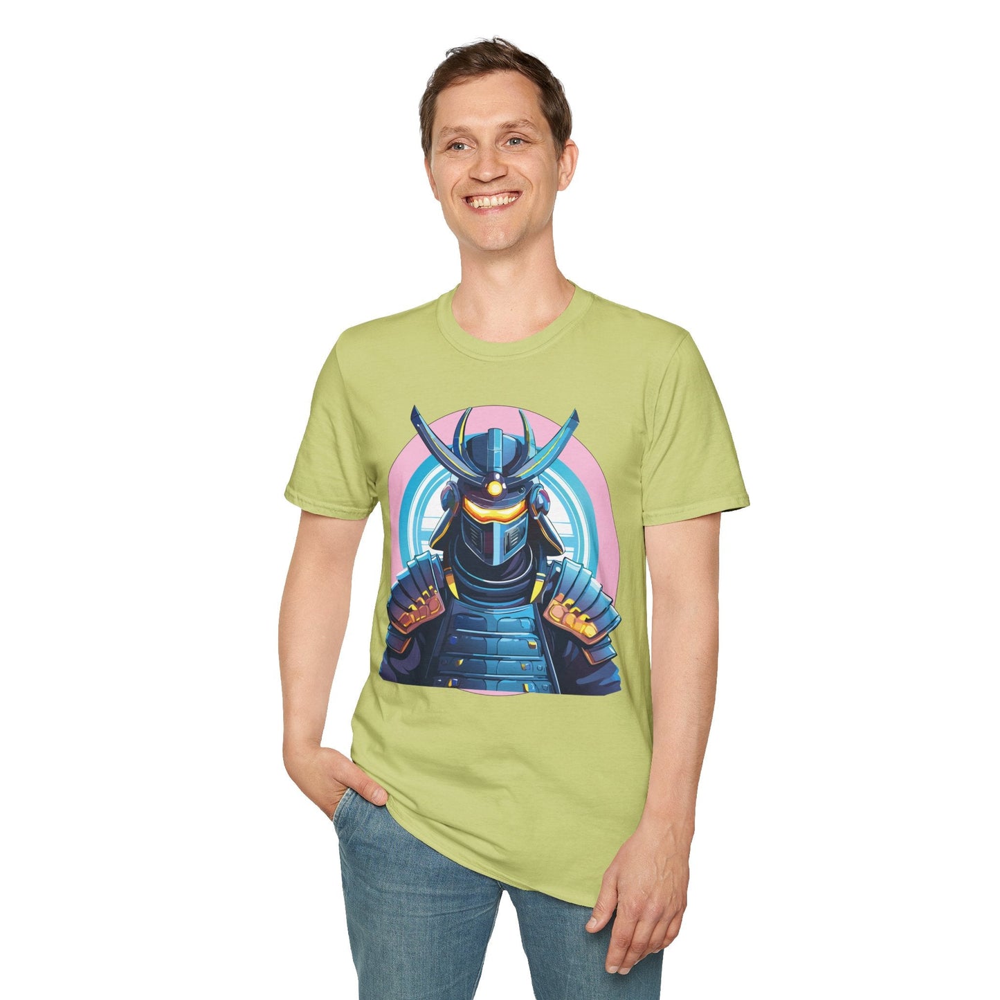 Samurai Shirt Unisex Gildan Softstyle 64000 Tee 100 Percent Ring Spun Cotton Breathable Lightweight