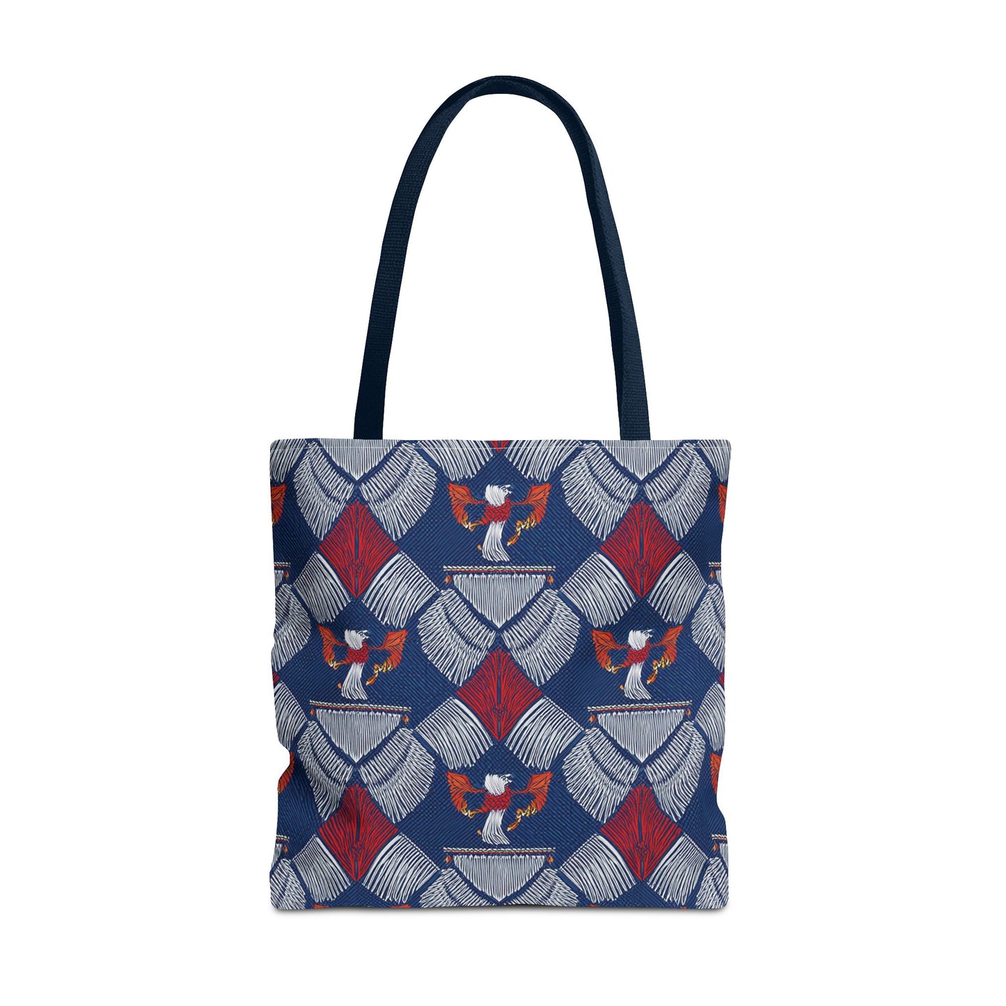 4th of July Graphic Denim Fabric Imitation Print Unisex Canvas Bag Poly Spun 3 Sizes Tote Bag 200-3