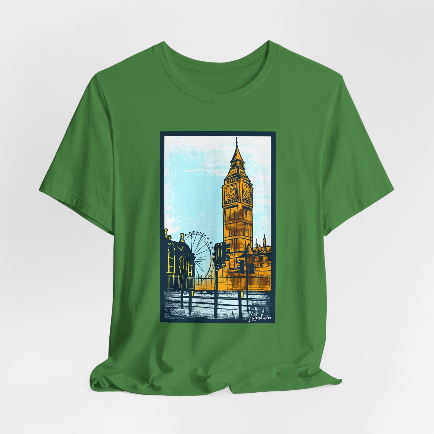 Retro Poster London Graphic Design Tee, London Shirt, Vintage Tees, Art Design T-Shirt, Graphic Tee, Retro Art Shirts