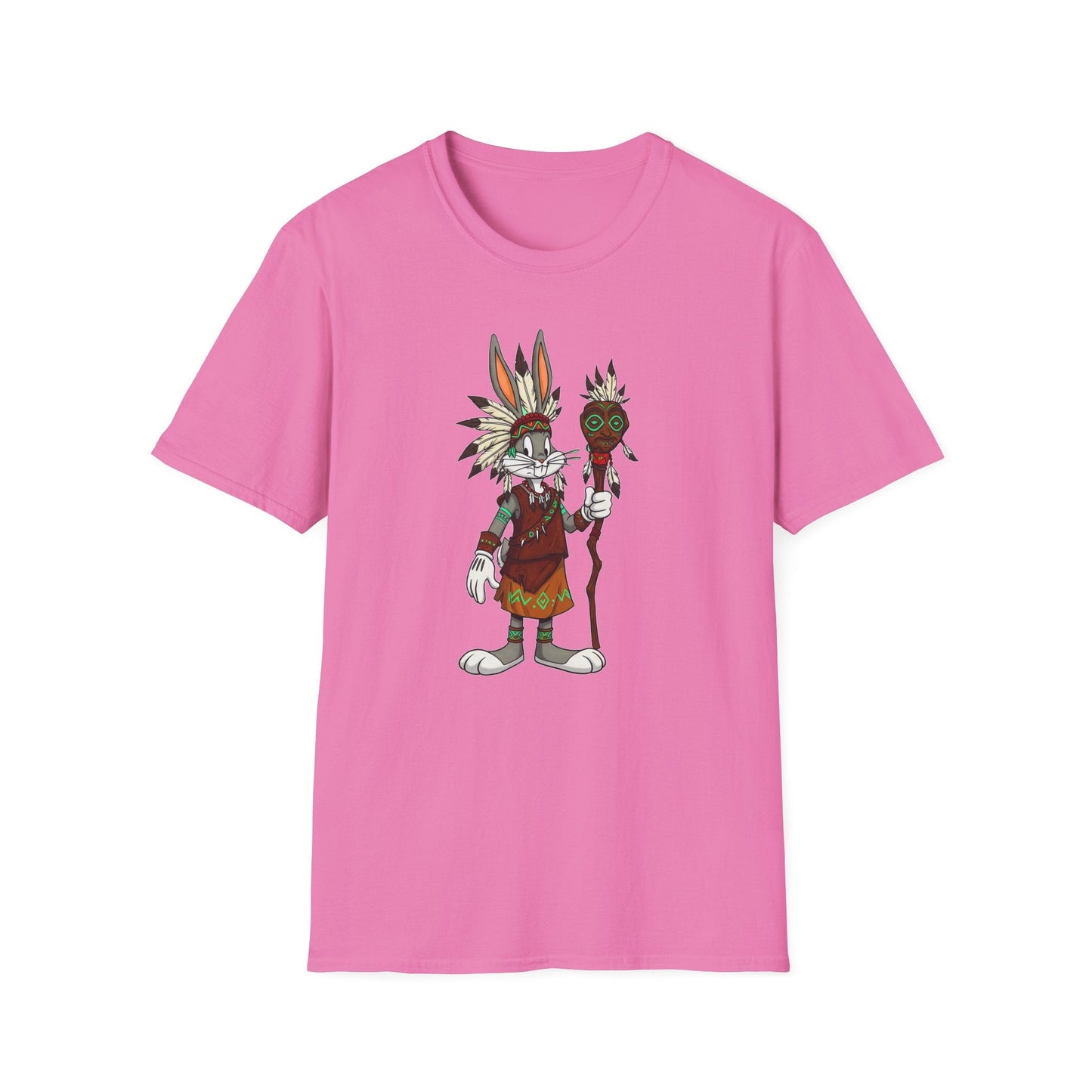 Bugs Bunny T Shirt Unisex Cartoon Character Design Gildan Softstyle 64000 Tee All Sizes