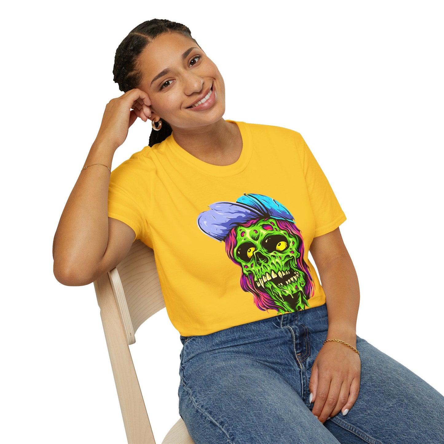 Skull Graphic Unisex Cotton T-shirt with Skeleton Artwork Design 27