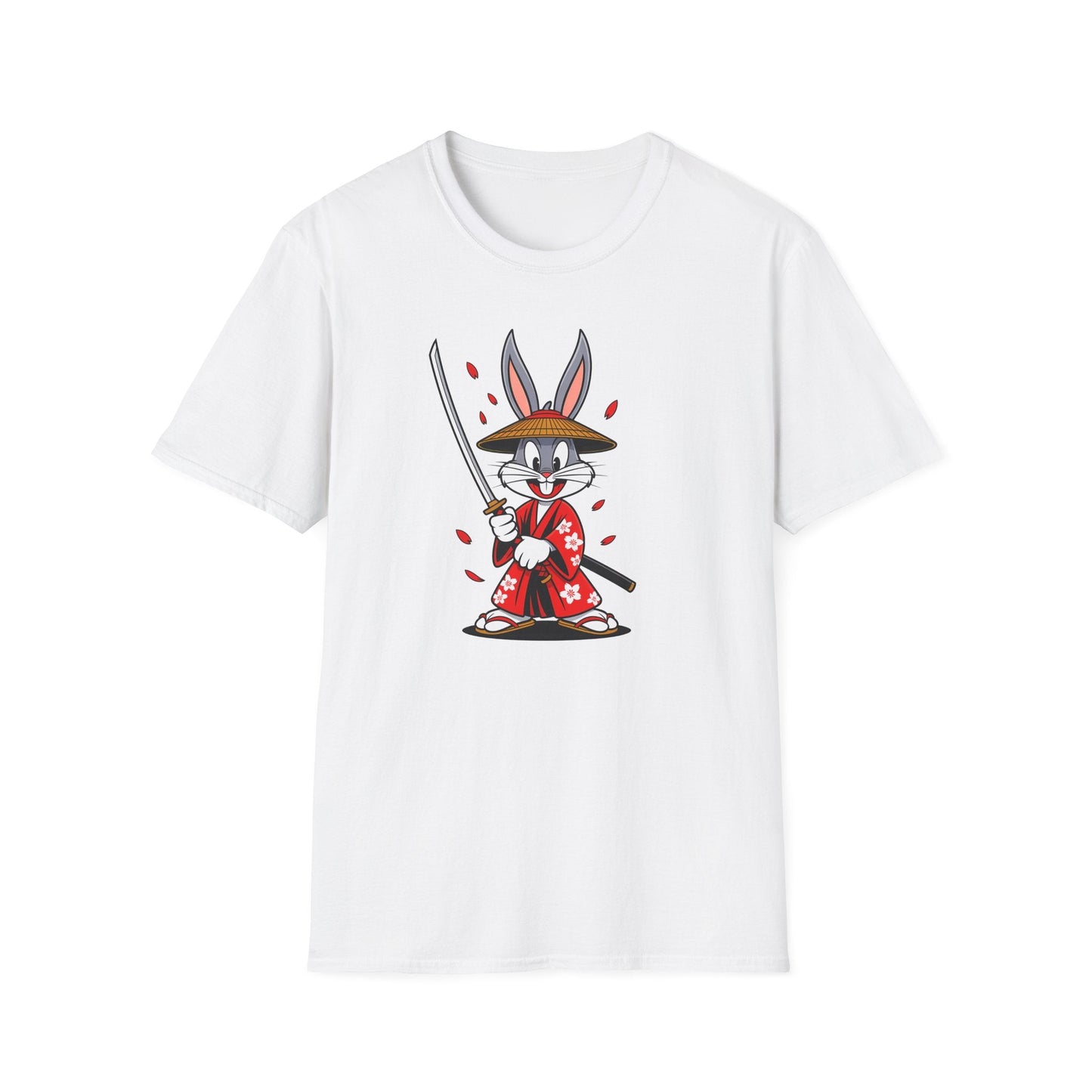 Bugs Bunny Graphic T Shirt Unisex Gildan Softstyle 64000 Cotton Tee Cartoon Animation Design