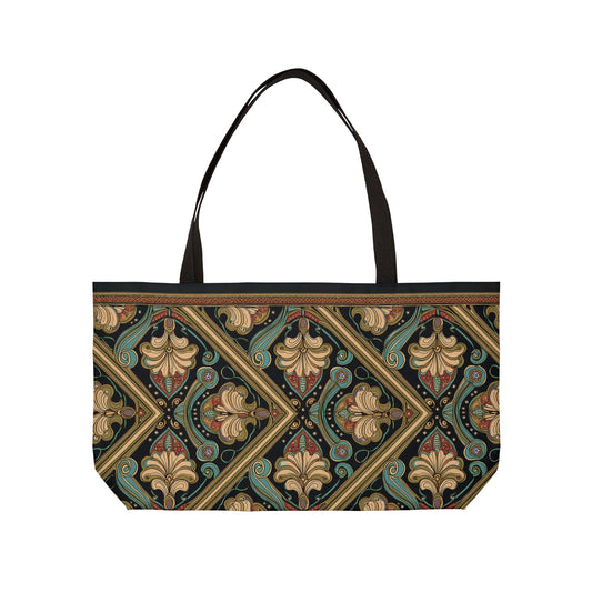 Ornament Print Big Bag Unisex Spun Poly 24x13 Canvas Art Bag OR-21