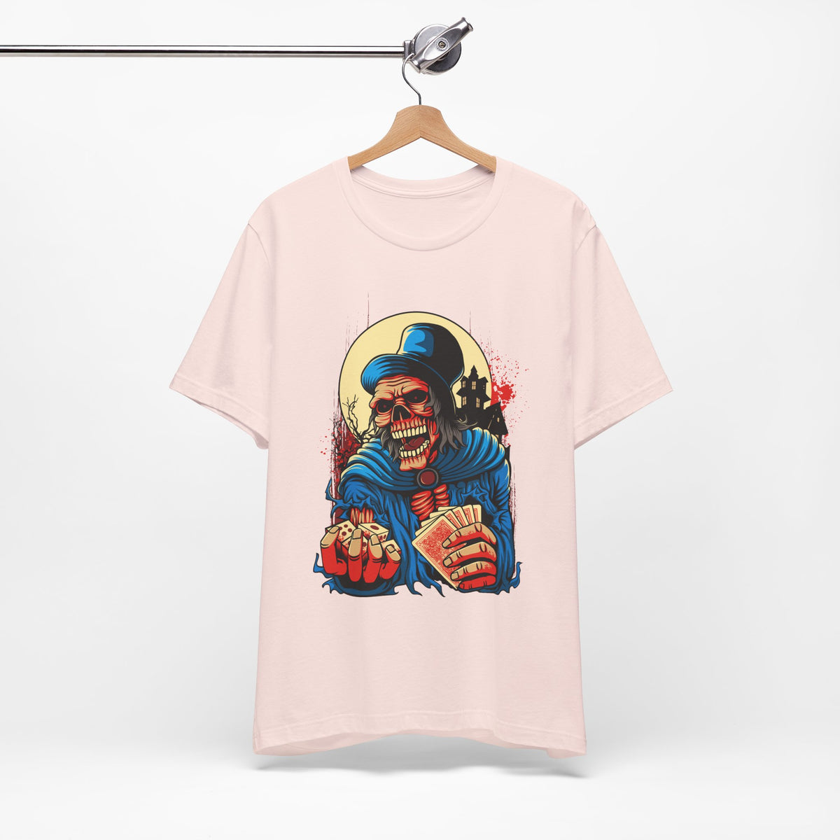 Skull Graphic Design Tee, Skull Shirt, Vintage Tees, Art Design T-Shirt, Graphic Tee, Art Shirts - 1