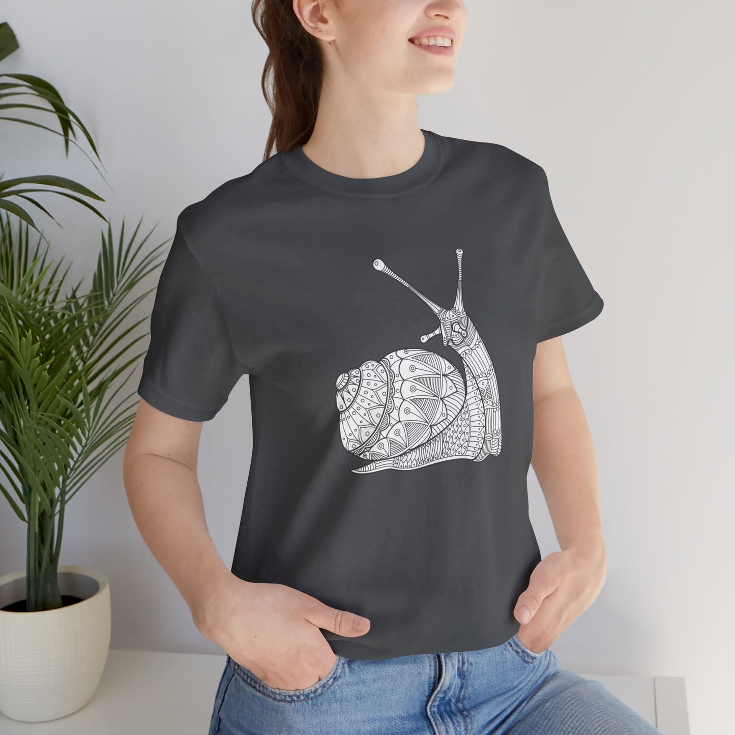 Unisex-T-Shirt mit Tier-Print 