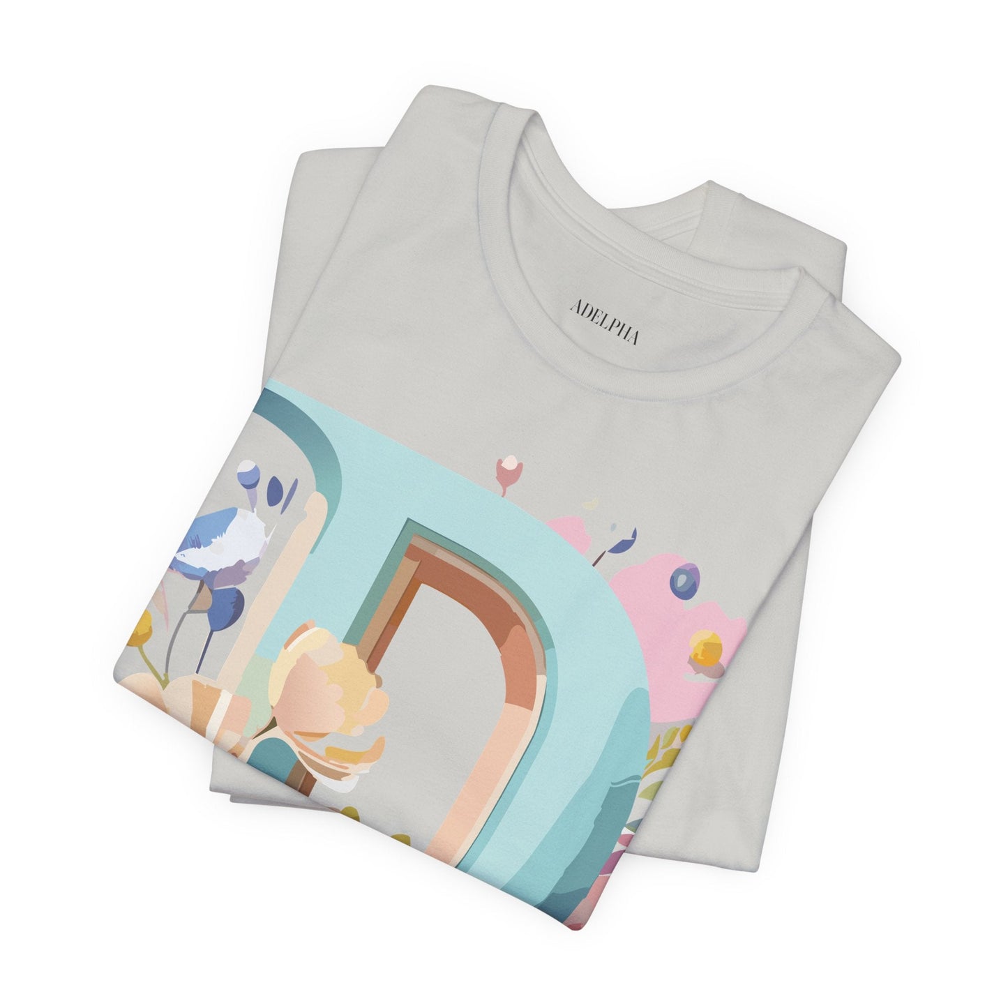 Letter D Shirt Graphic Tee Unisex Vintage Inspired Art Design Adelpha Premium Collection