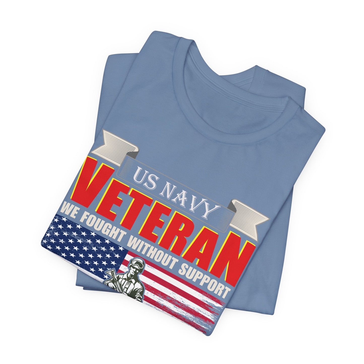 Army Veteran Patriotic Graphic Design Unisex Cotton T-Shirt v42