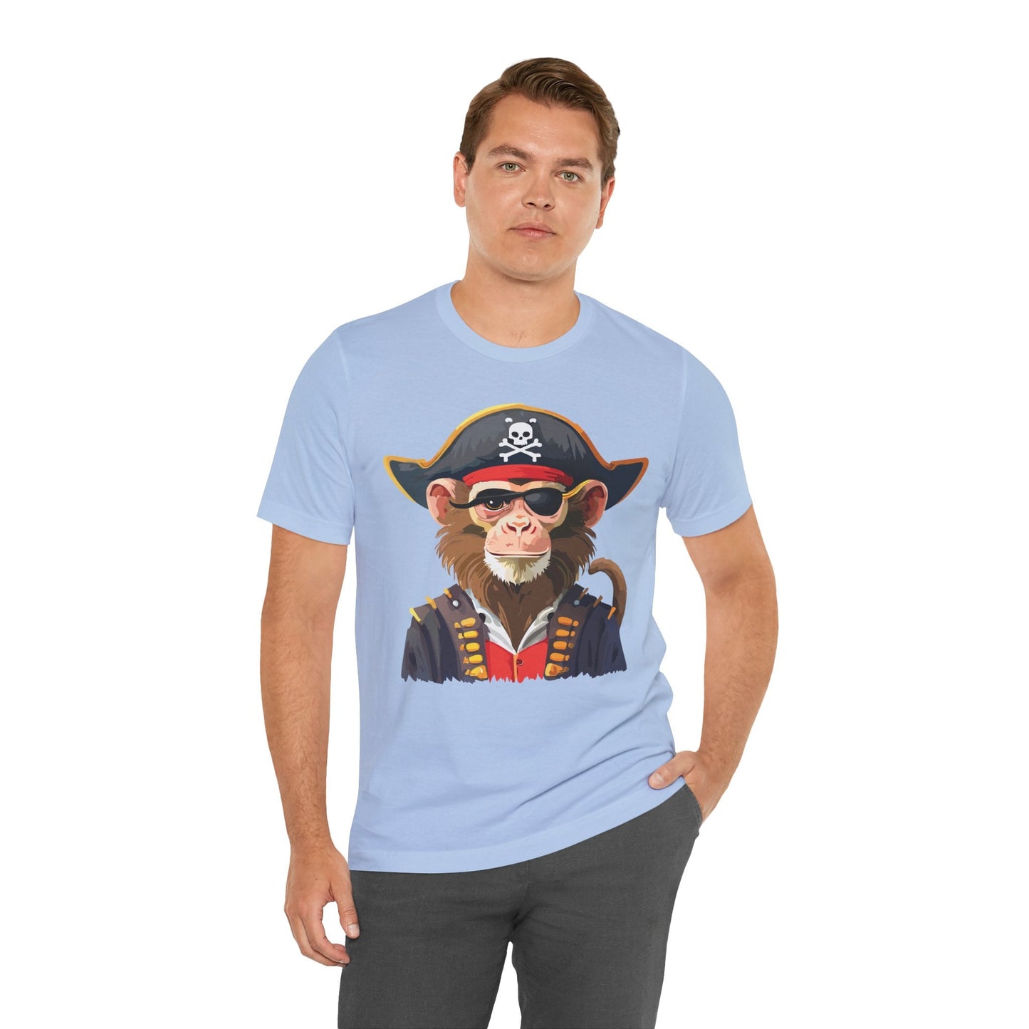 Unisex Animal Design Tee Shirt With Wild Animals Art Print Gildan Softstyle 64000