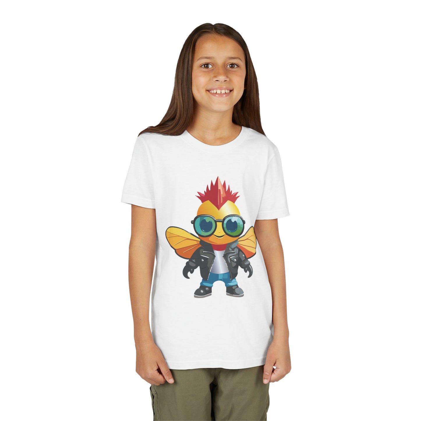 Cool Cartoon Fly Youth Short Sleeve Tee - Fun Graphic T-Shirt for Kids (9-14)