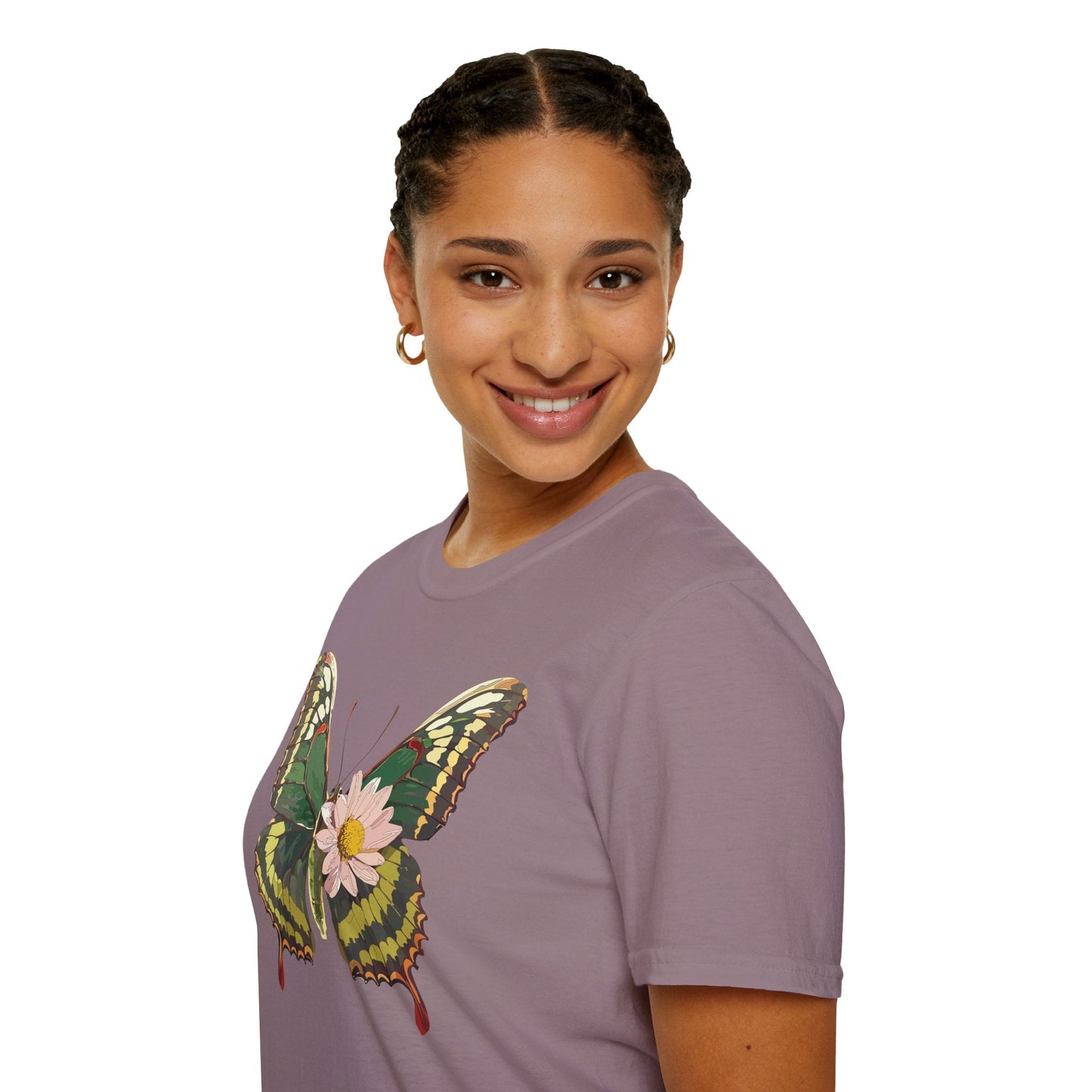 Butterfly Shirt Unisex Monarch Butterfly Tee Gildan Softstyle 64000 100% Ring Spun Cotton