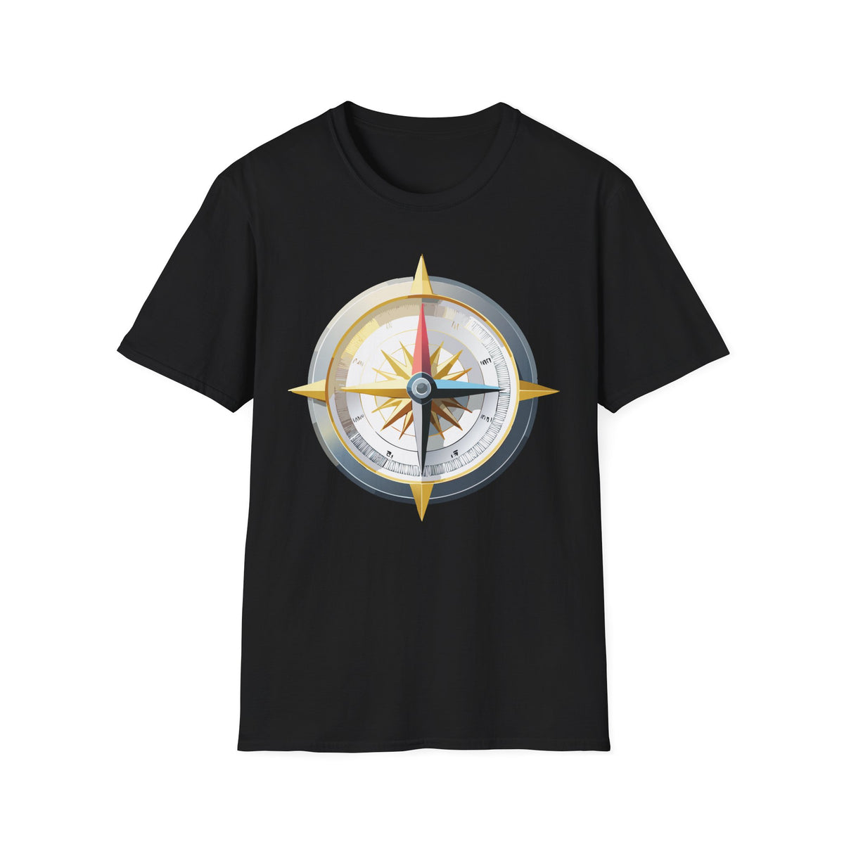 Nautical Compass Graphic T-Shirt | Adventure Graphic Design Unisex 100 Cotton Gildan T-Shirt