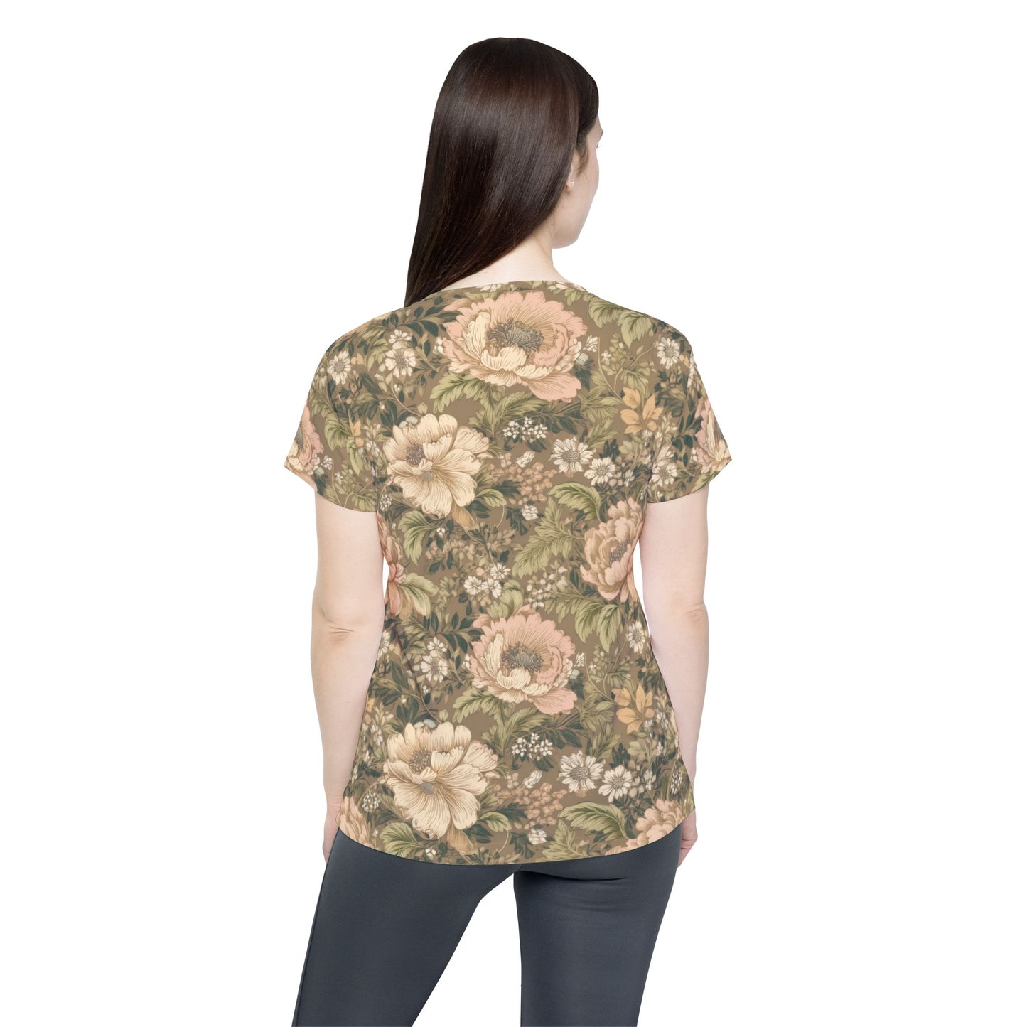 Women Poly T-Shirt with Floral Print