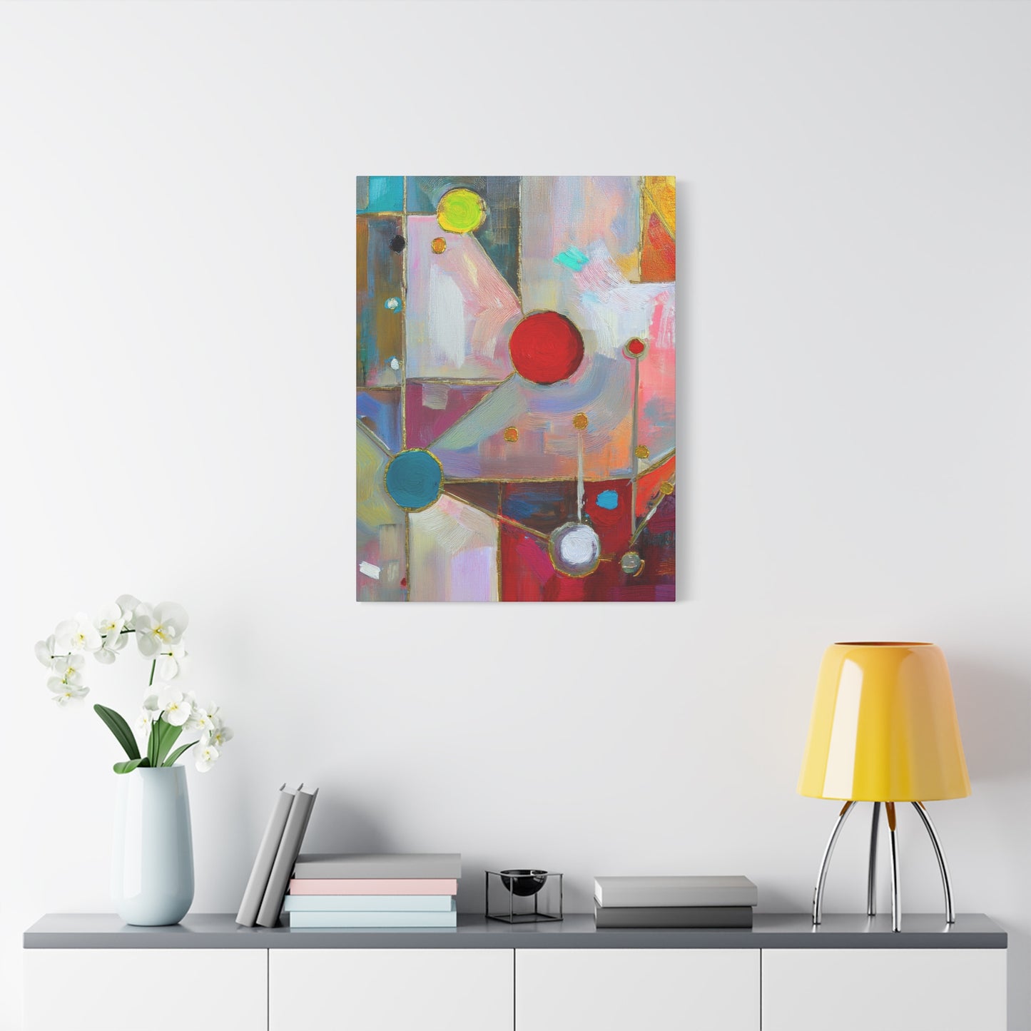 Abstract Oil Painting Print Canvas 20x24,20x30,24x30 24x32,24x36,30x40 32x48,36x48,40x60 Pine-Wood Inner Frame ABS-175
