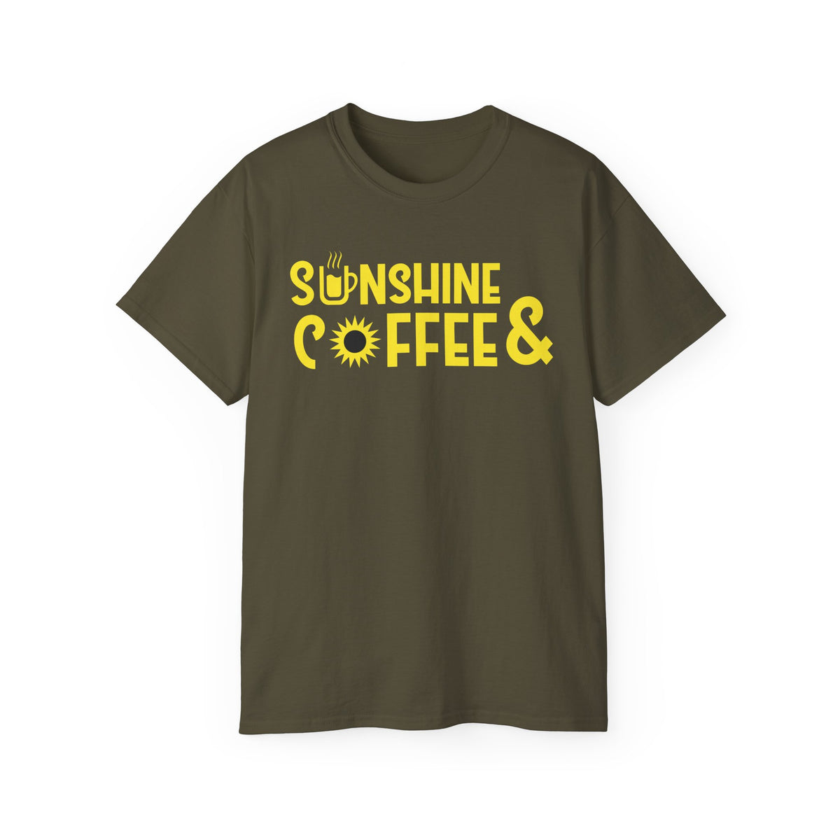 Sunshine Coffee & Tee | Yellow Sun Graphic T-Shirt