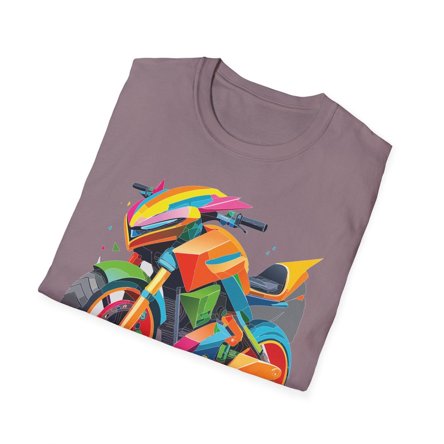 Bike Graphic Unisex Cotton Motorcycle Art Design Tee 4