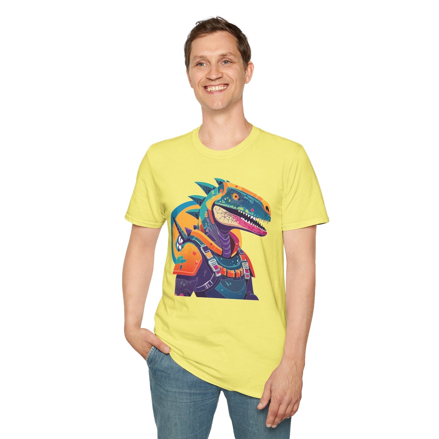 Unisex Alien Cosmos Shirt With Art Design Gildan Softstyle 64000 Short Sleeve Tee