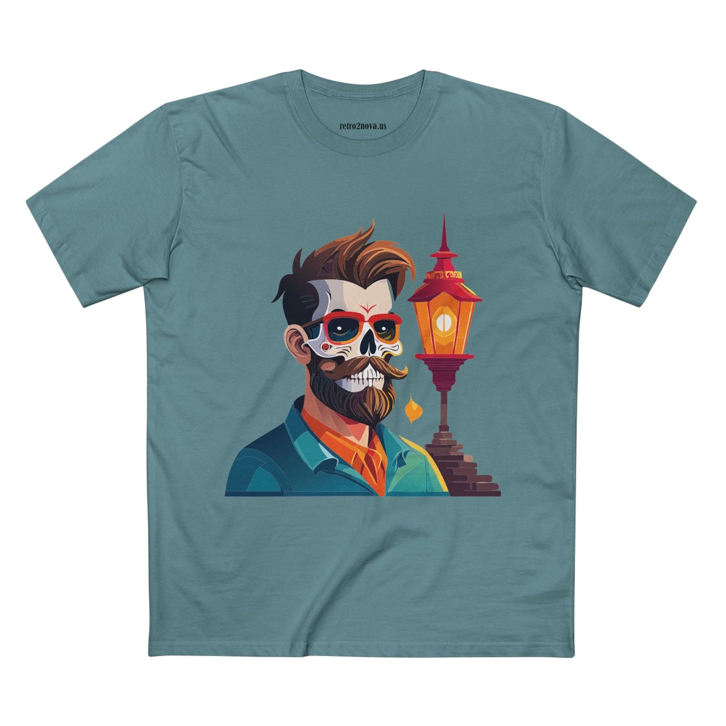 Skull Shirt Unisex Premium Cotton Tee With Skeleton Art Design From Retro2Nova Exclusive Collection