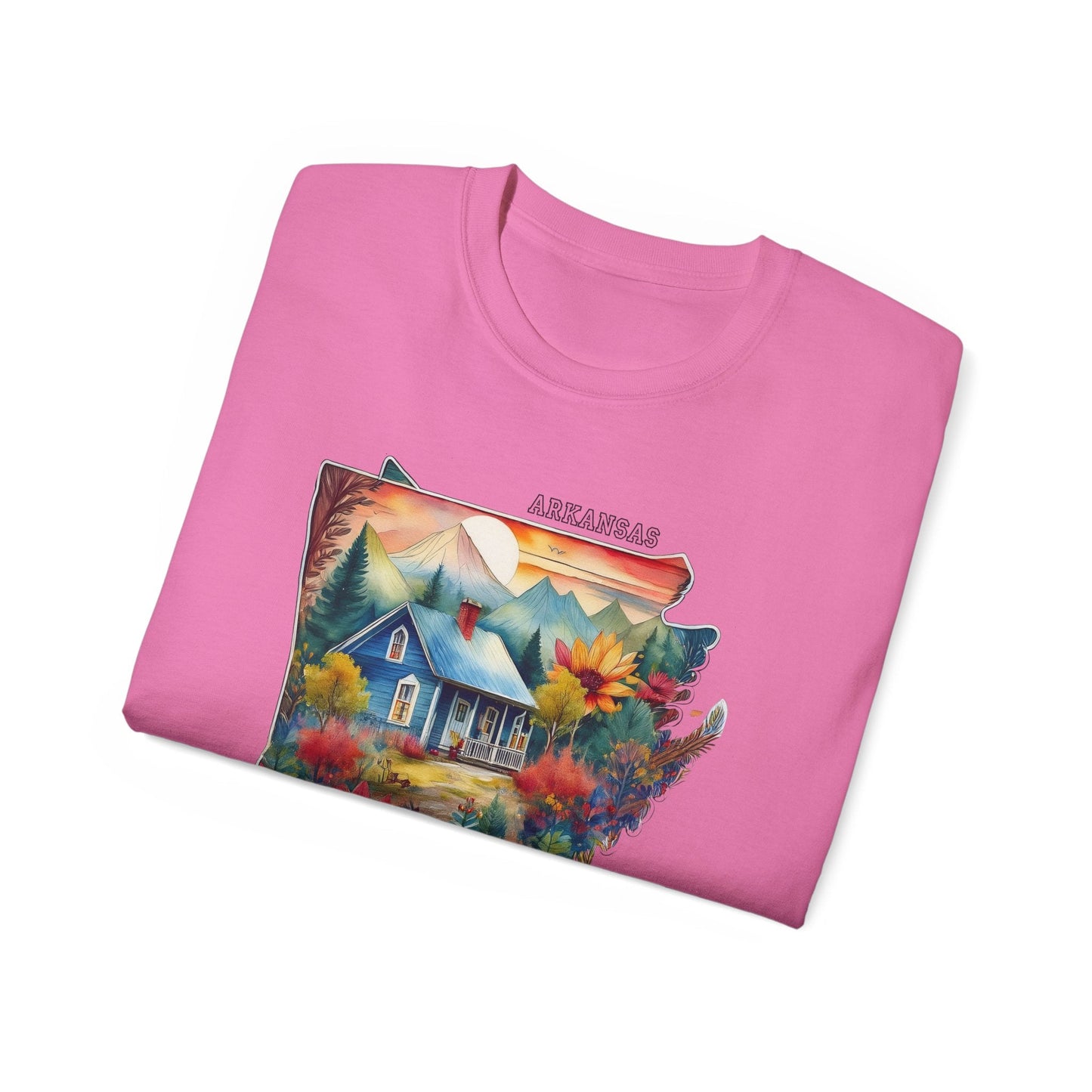 Arkansas Graphic Unisex Cotton T‑Shirt 2