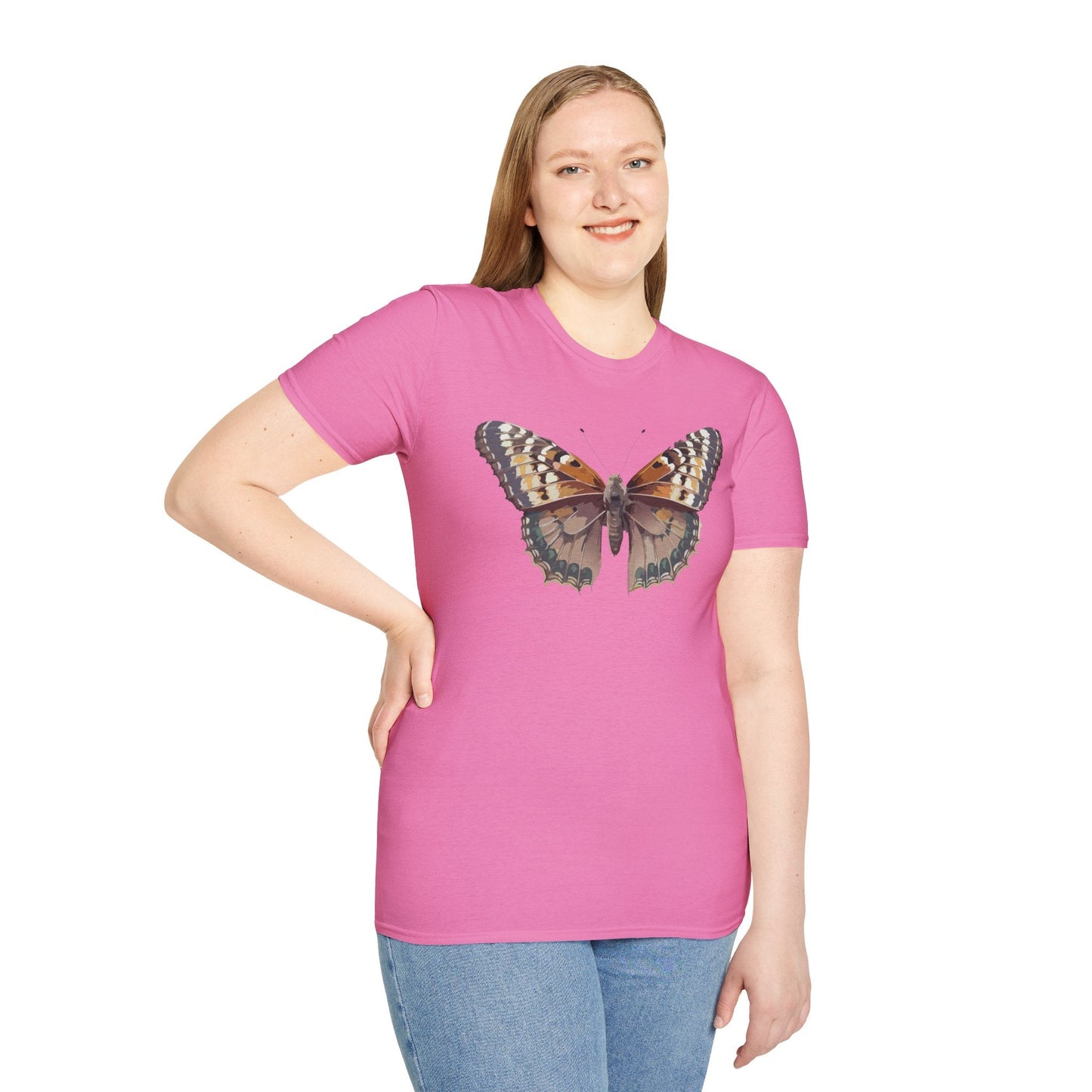 Monarch Butterfly Shirt Unisex T Shirt Design Gildan Softstyle 64000 100 Percent Ring Spun Cotton