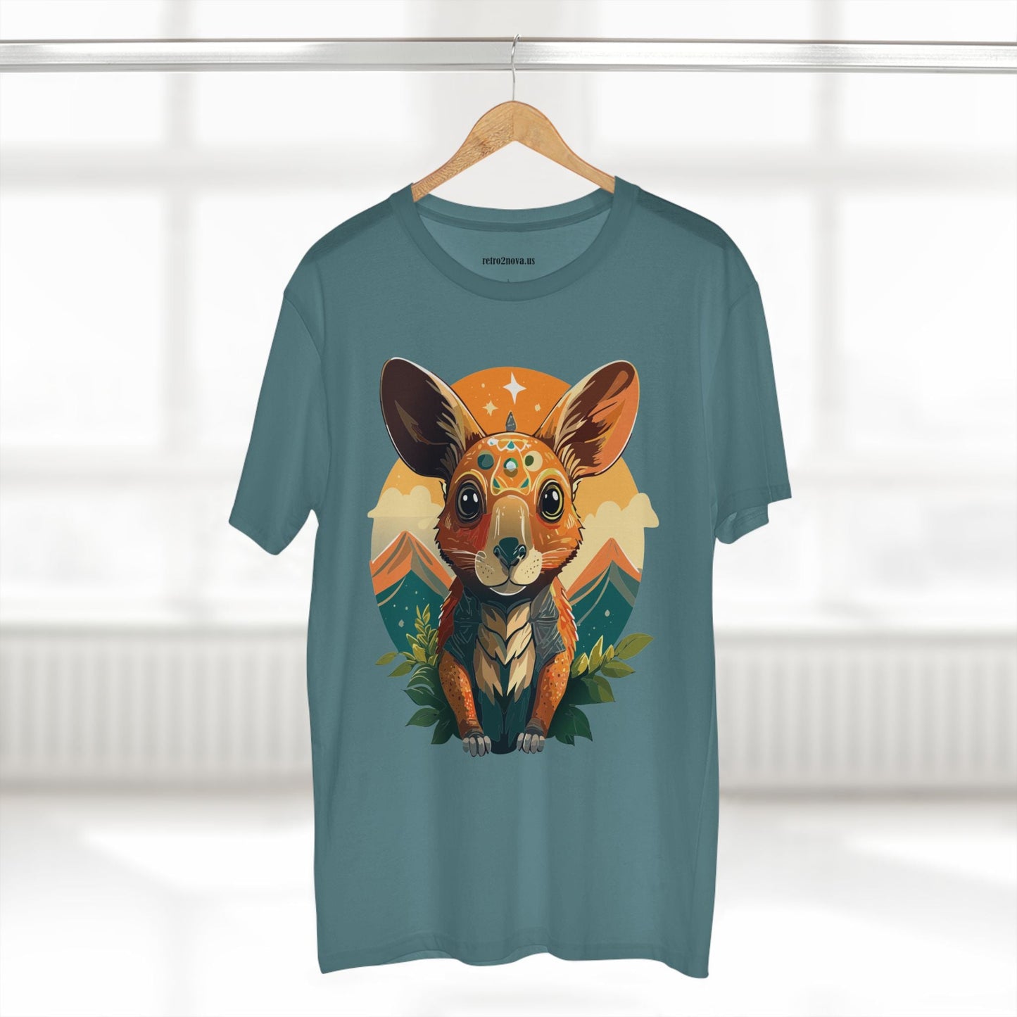 Rabbit Animals Shirt Unisex Premium Cotton Tee With Original Art Design From Retro2Nova Collection Premium Art Apparel