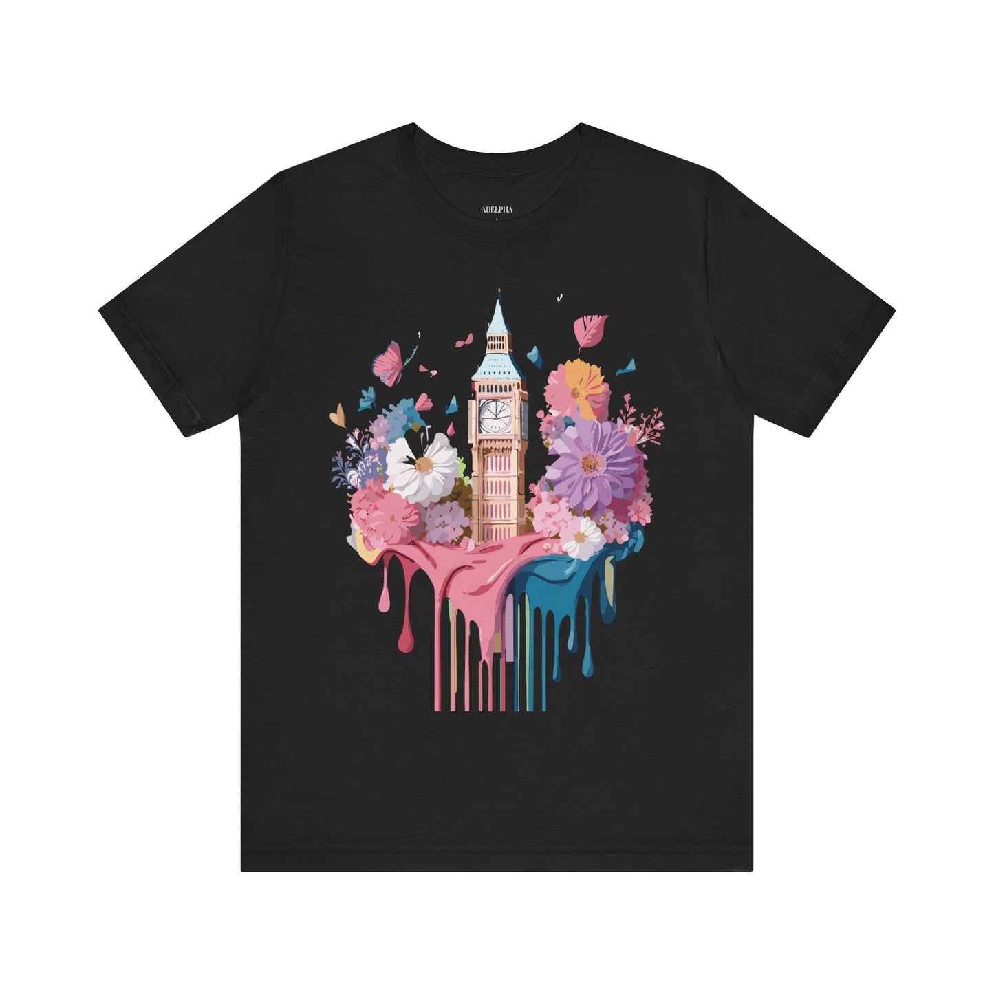 London Tourist Unisex Graphic Tee Vintage Inspired Art Jersey Short Sleeve