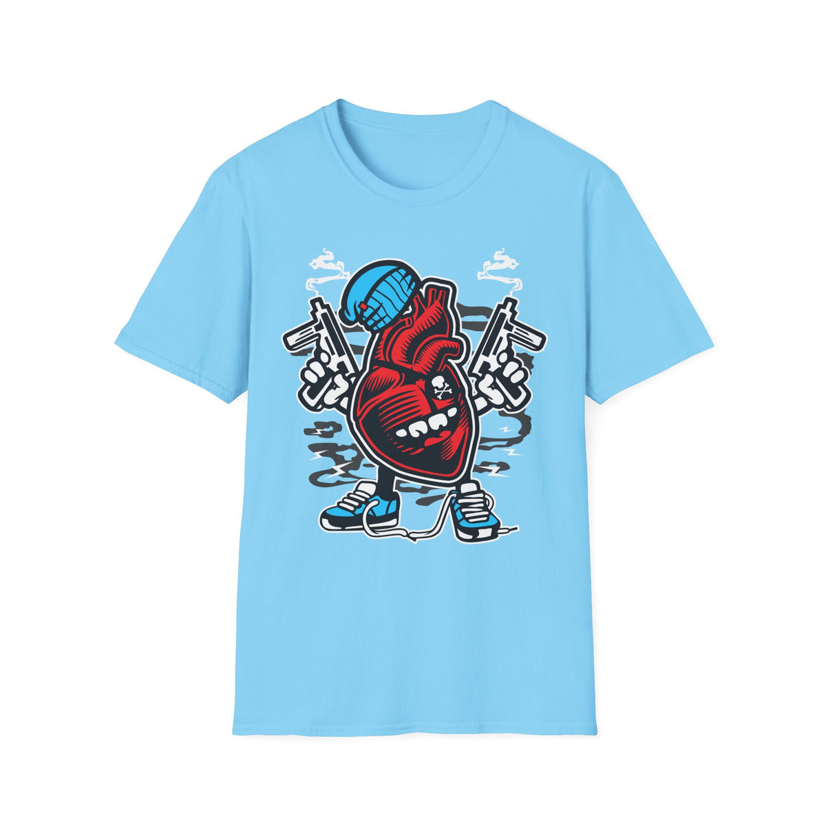 Unisex Cotton T-Shirt with Cartoon Graphic Design
