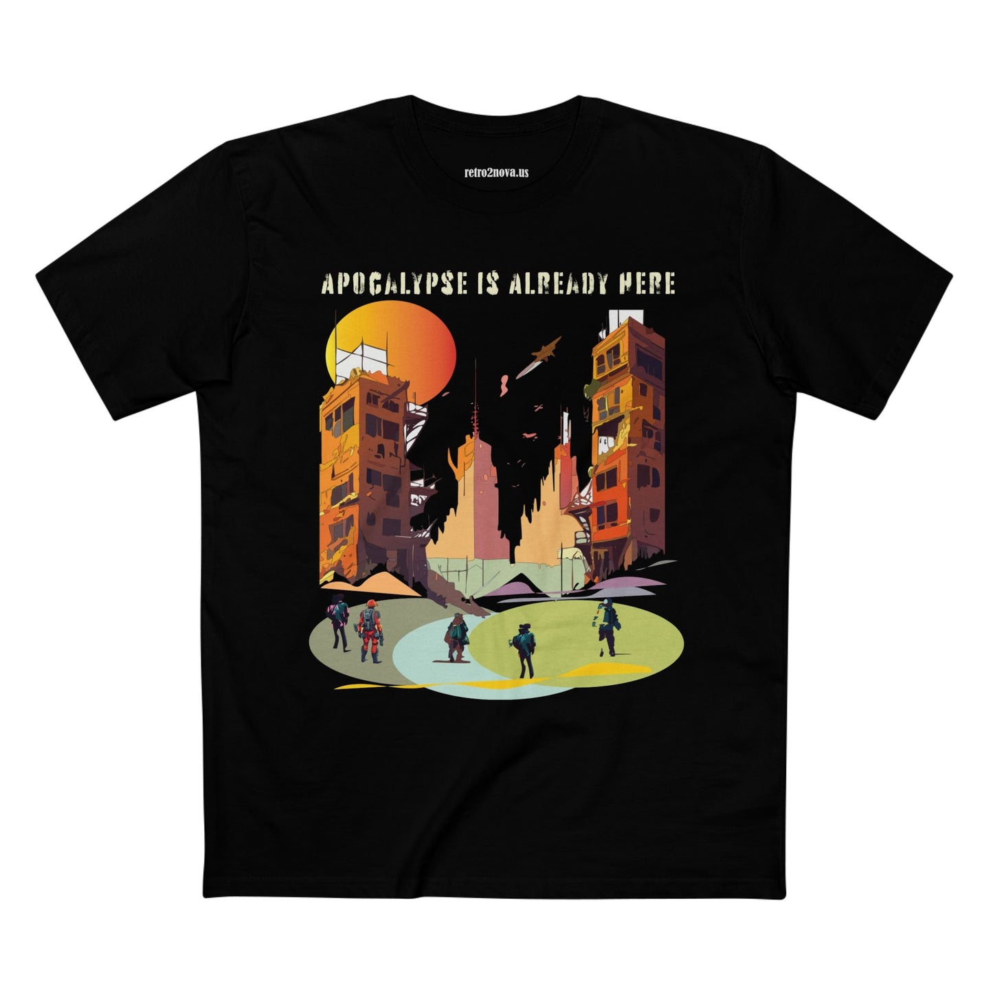 Cataclysm Doomsday Shirt Unisex Premium Cotton Tee With Original Art Design From Retro2Nova