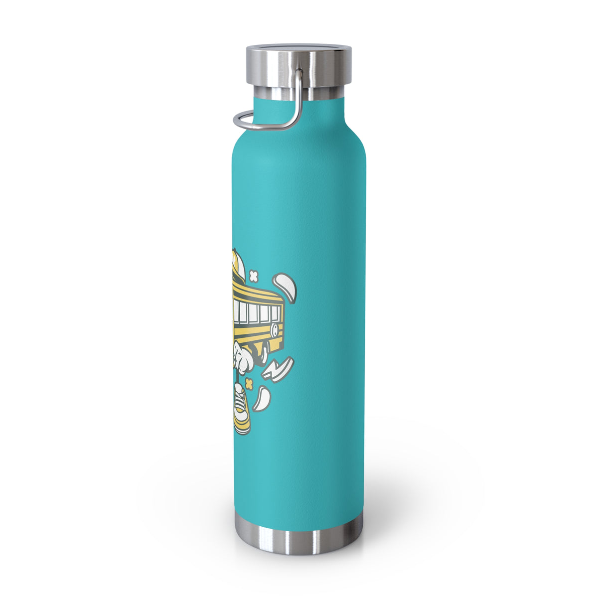 22oz Copper Insulated Water Bottle with Cartoon Design - CV34