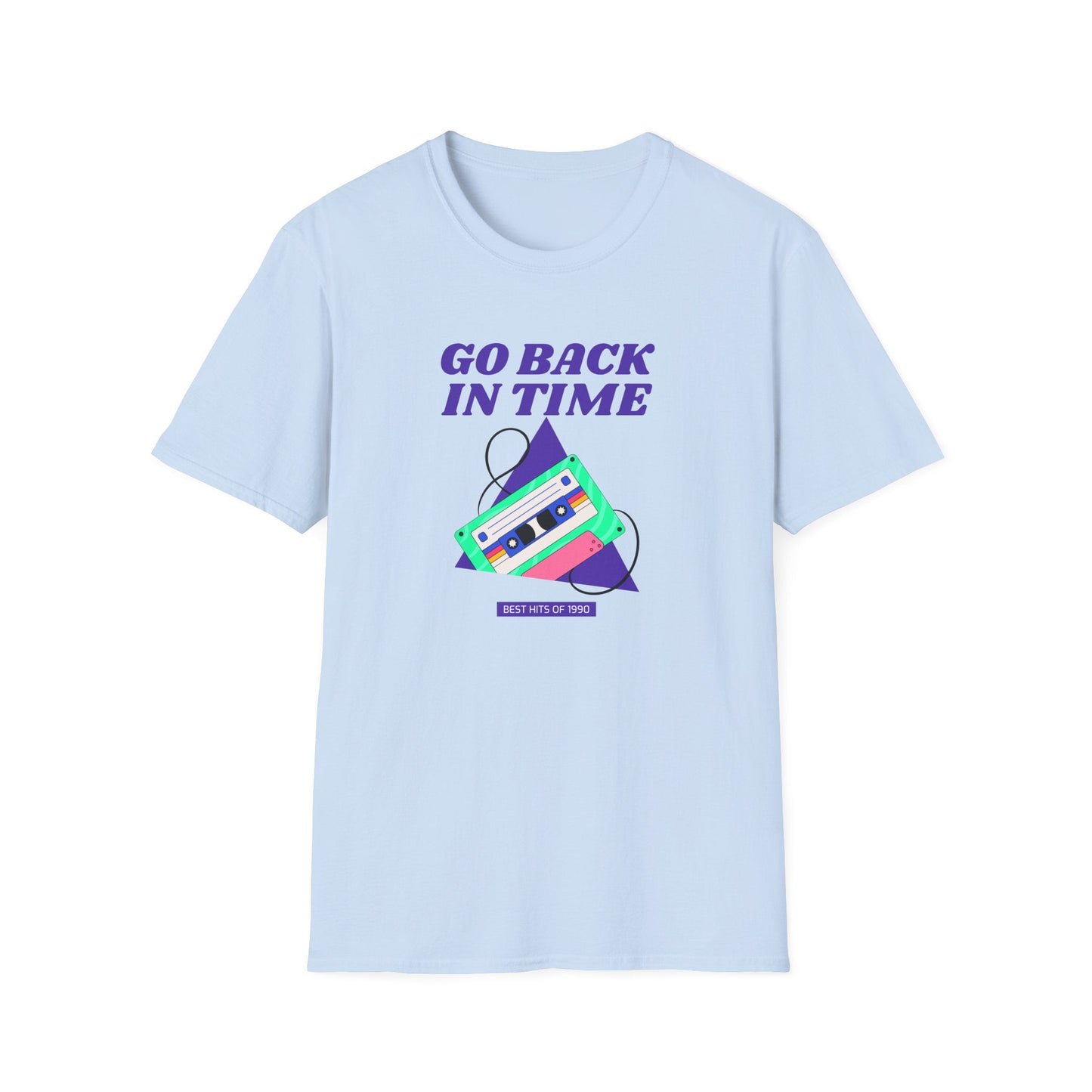 Retro Go Back In Time Cassette T-Shirt Unisex Cotton