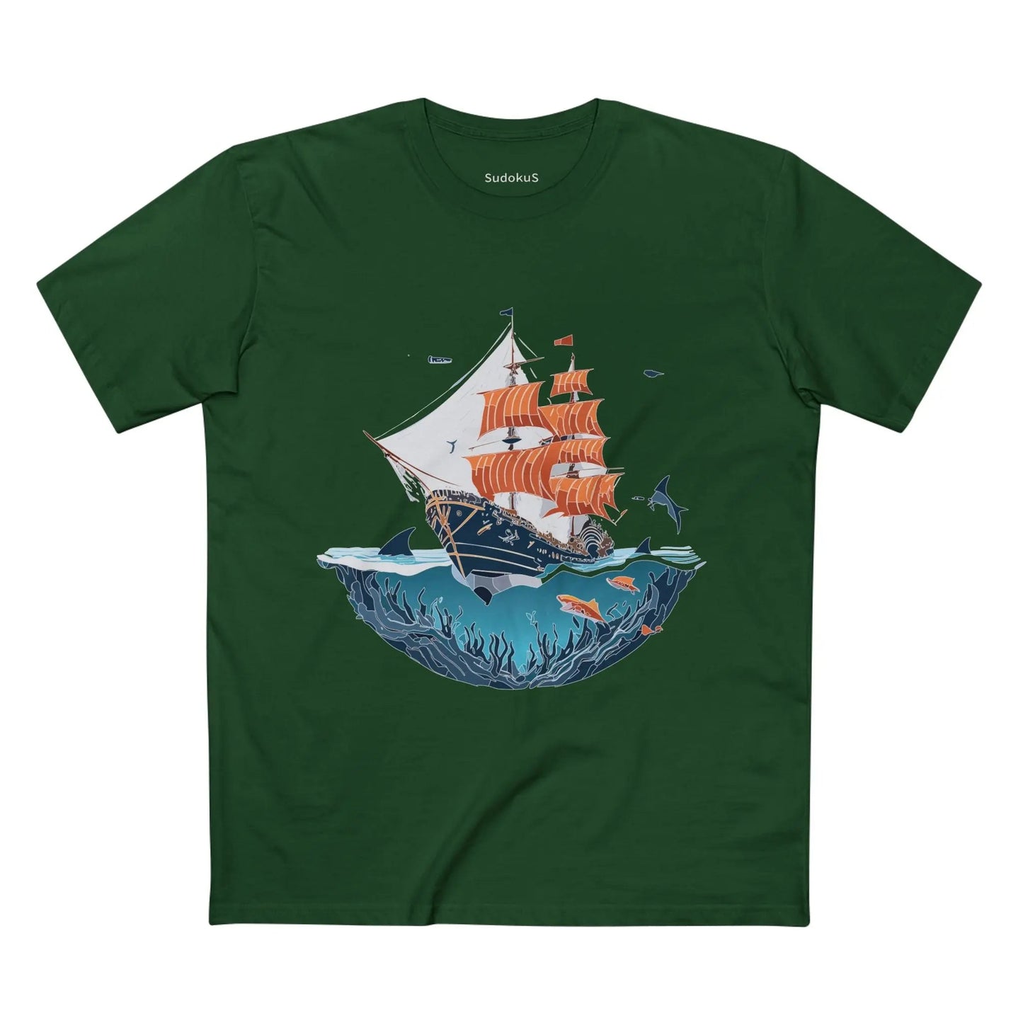 Ocean Coast Graphic Unisex 100 Cotton Staple Tee 25